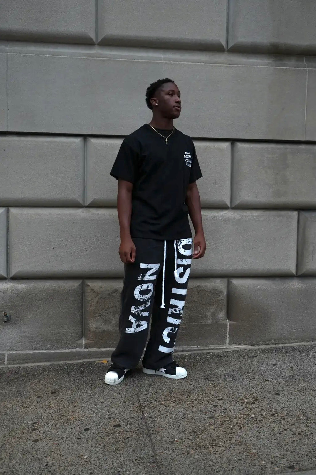 Nova District Black Sweats